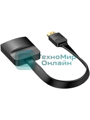 Мультимедиа конвертер Vention HDMI > VGA + аудио, гибкий, плоский