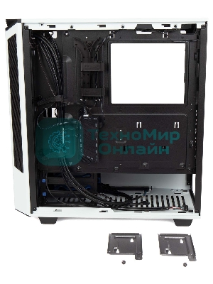 Компьютерный корпус Hiper PW81 белый без БП ATX 3x120мм 2xUSB2.0 2xUSB3.0 audio bott PSU