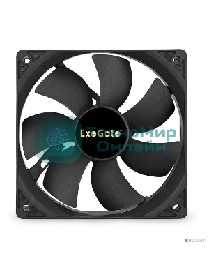 Вентилятор для корпуса ExeGate ExtraPower EP12025B3P черный, 120 мм, 1850 об/мин, 30 дБ, 3 pin