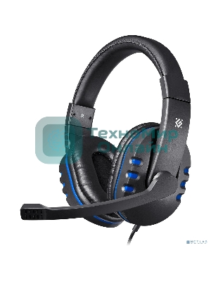 Гарнитура Defender Warhead G-160 чёрный/синий, проводная