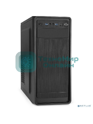 Компьютерный корпус Miditower ExeGate XP-332UC-XP600 (ATX, XP600 с вент. 12см, 2хUSB 3.0/1хTypeC, аудио, черный)