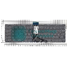 Клавиатура для ноутбука HP Envy X360 15-W серебристая с подсветкой