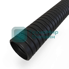 Труба гофрированная Rexant ПНД d40 мм с протяжкой черный (уп. 15 м)