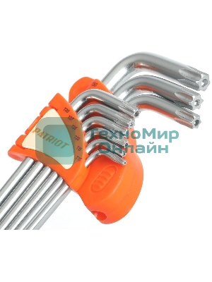 Набор ключей PATRIOT SKТ-9EL, TORX, экстра длинные, T10-T50, CRV, 9 шт