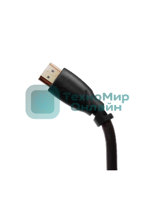 Кабель Greenconnect Premium 2.0m HDMI v2.0 HDR Ultra HD 4K60 Hz/5K30Hz, 3D, Ethernet 18.0 Гбит/с, OD8.0мм, 28/26 AWG, черный, GCR-50542