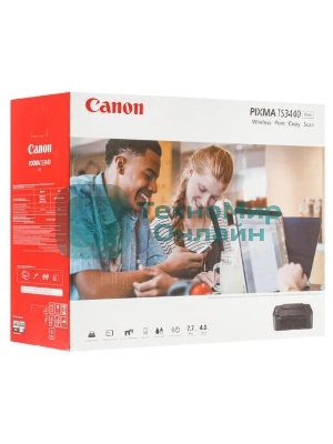 МФУ струйное Canon PIXMA TS3440 (4463C007), A4, цветной, печ. 7.7 стр/мин (ч/б) 4 стр/мин (цвет), 1200 x 4800 dpi (принтер) 600x1200dpi (сканер), USB, Wi-Fi, Air Print, Mopria