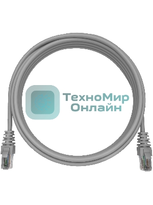 Патч-корд NTSS NTSS-PC-UTP-RJ45-6-1.0-LSZH-GY NTSS-PC-UTP-RJ45-6-1.0-LSZH UTP RJ-45 вил.-вилка RJ-45 кат.6 1м серый LSZH (уп.:1шт) 24AWG