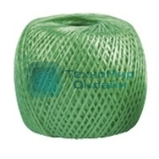 Шпагат полипропиленовый Сибртех 1200 текс, 1,7 мм, L 400 м, зеленый