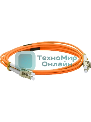 Кабель Патч-корд LANMASTER LAN-2LC-2LC/OM3-5.0 2x50/125 OM3 LC дуплекс-LC дуплекс 5м LSZH голубой