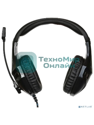 Наушники с микрофоном Oklick HS-L370G ECLIPSE черный 1.9м мониторы оголовье