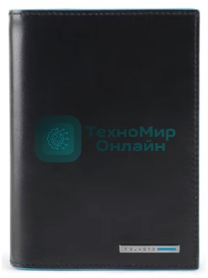 Обложка для документов Piquadro Blue Square PP5246B2R/N черный натур.кожа