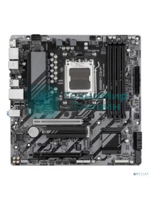 Материнская плата Gigabyte B850M D3HP, AM5, AMD B850, 4xDDR5, 4xSATA, 2xM.2, 1xPCIe 5.0 x16, 1xPCIe 3.0 x4, 1xHDMI, 2xDP, 1x 1Gb LAN, 3xUSB-A 3.2 Gen 1, 2xUSB-A 2.0, 1xUSB-C 3.2 Gen 1, 3x3.5 мм, 7.1, mATX