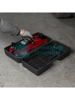 Домкрат гидравлический подкатной MTX 2 т, 140-340 мм, в пласт. кейсе