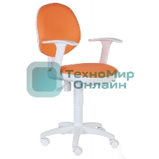 Кресло Бюрократ CH-W356AXSN/15-75 оранжевый 15-75 колеса белый/оранжевый (пластик белый)