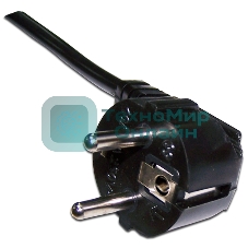 Шнур питания Lanmaster C19-Schuko угловая, 3х1.5, 220В, 16А, черный, 2 метра