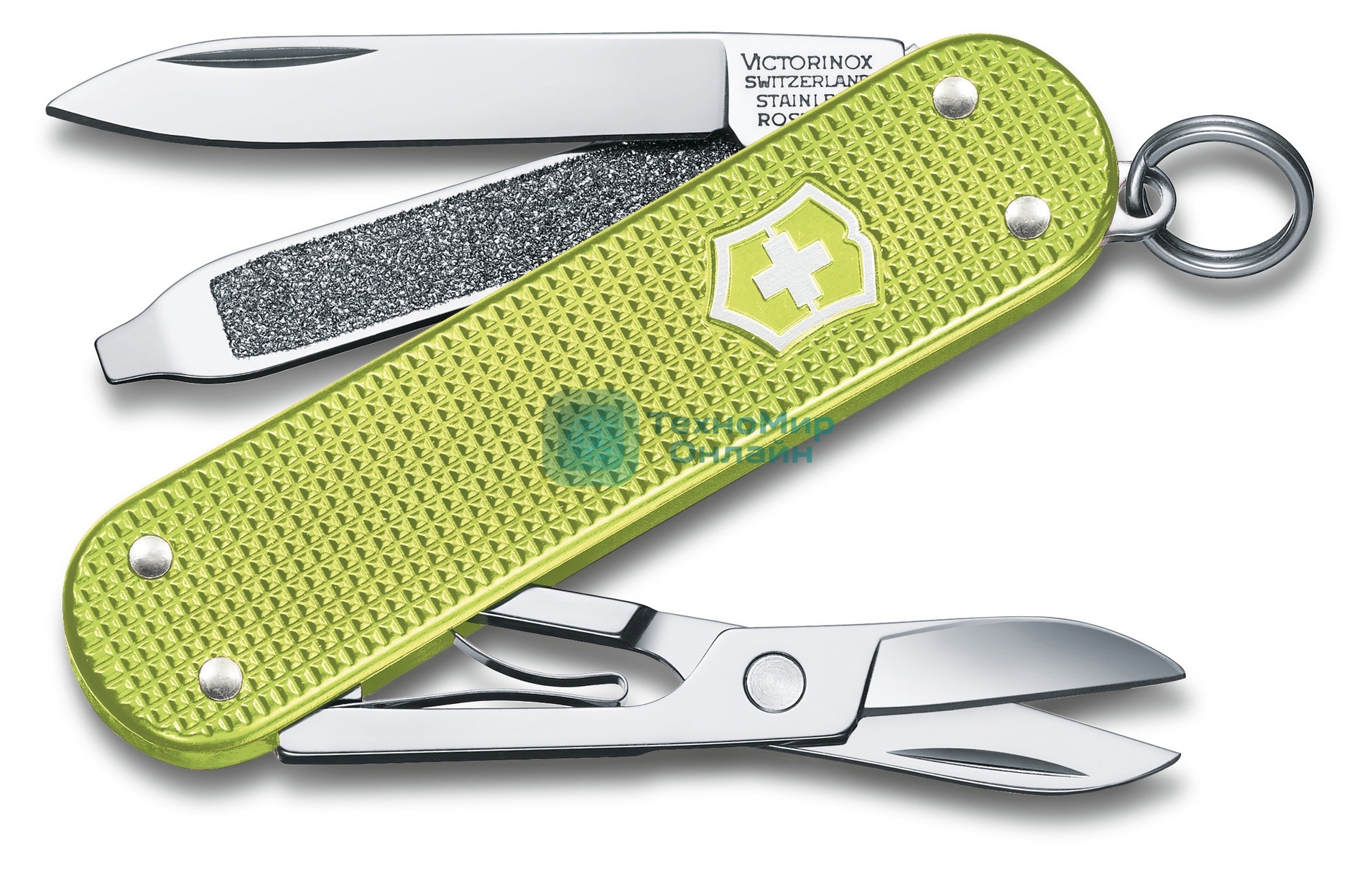 Нож перочинный Victorinox Classic Lime Twist (0.6221.241G) 58мм 7 функций карт.коробка