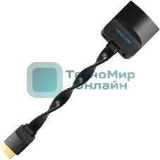 Мультимедиа конвертер Vention HDMI > VGA + аудио, гибкий, плоский