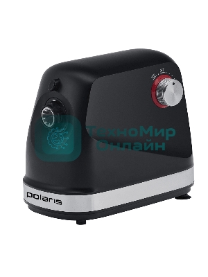 Мясорубка электрическая Polaris PMG 2582 черный, 2500 Вт, 2.7 кг/мин, реверс, защита от перегрузки, металлический лоток, насадки - 5
