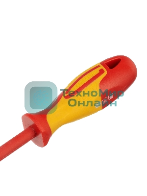 Отвертка Gross 12945 диэлектрическая sl8х150мм crmo до 1000в двухкомпонентная рукоятка