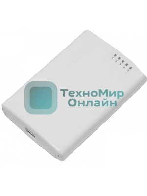 Маршрутизатор MikroTik RB750P-PBr2 PowerBox with 650MHz CPU, 64MB RAM, 5xLAN (four with PoE out), RouterOS L4, outdoor case, PSU, PoE, mounting set