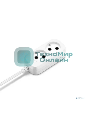 Сетевой удлинитель Buro BU-PSL2.3/W 3 м (2 розетки) белый (пакет ПЭ)