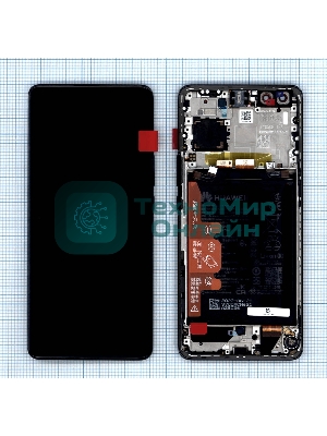 Дисплей для Huawei Nova 10 Pro в сборе с тачскрином, панелью и аккумулятором (02354YMX), черный