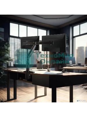 Кронштейн Kromax OFFICE-20 черный, 1 шт/уп. Кр. алюм. настол. для мон. 17