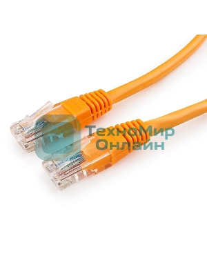 Патч-корд UTP Cablexpert cat.5e, 0.25м, литой, многожильный, оранжевый