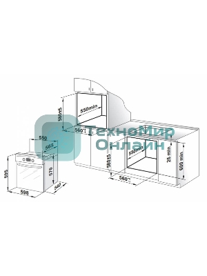 Духовой шкаф электрический Gefest ДА 602-01 К, встраиваемый