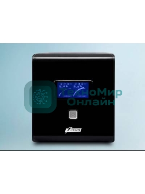 Источник бесперебойного питания PowerMan Smart Sine 1000 черный (Pure Sine Wave/LCD Display/USB/Software/RJ11/45)