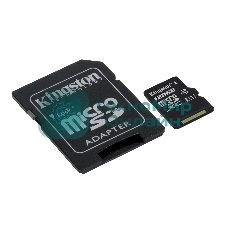 Флеш карта microSDHC 128Gb microSDXC Kingston SDCS2/128Gb Class10 UHS-I Canvas Select up to 100Mb/s с адапт.