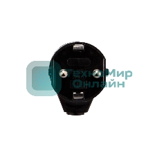 Вилка Евро Rexant угловая с з/к 16А черная