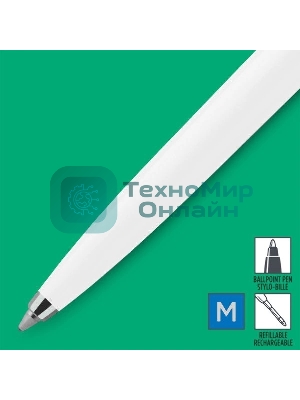 Ручка шариковая Parker Jotter Originals K60 (CW2096874) White CT, M, синие чернила, блистер