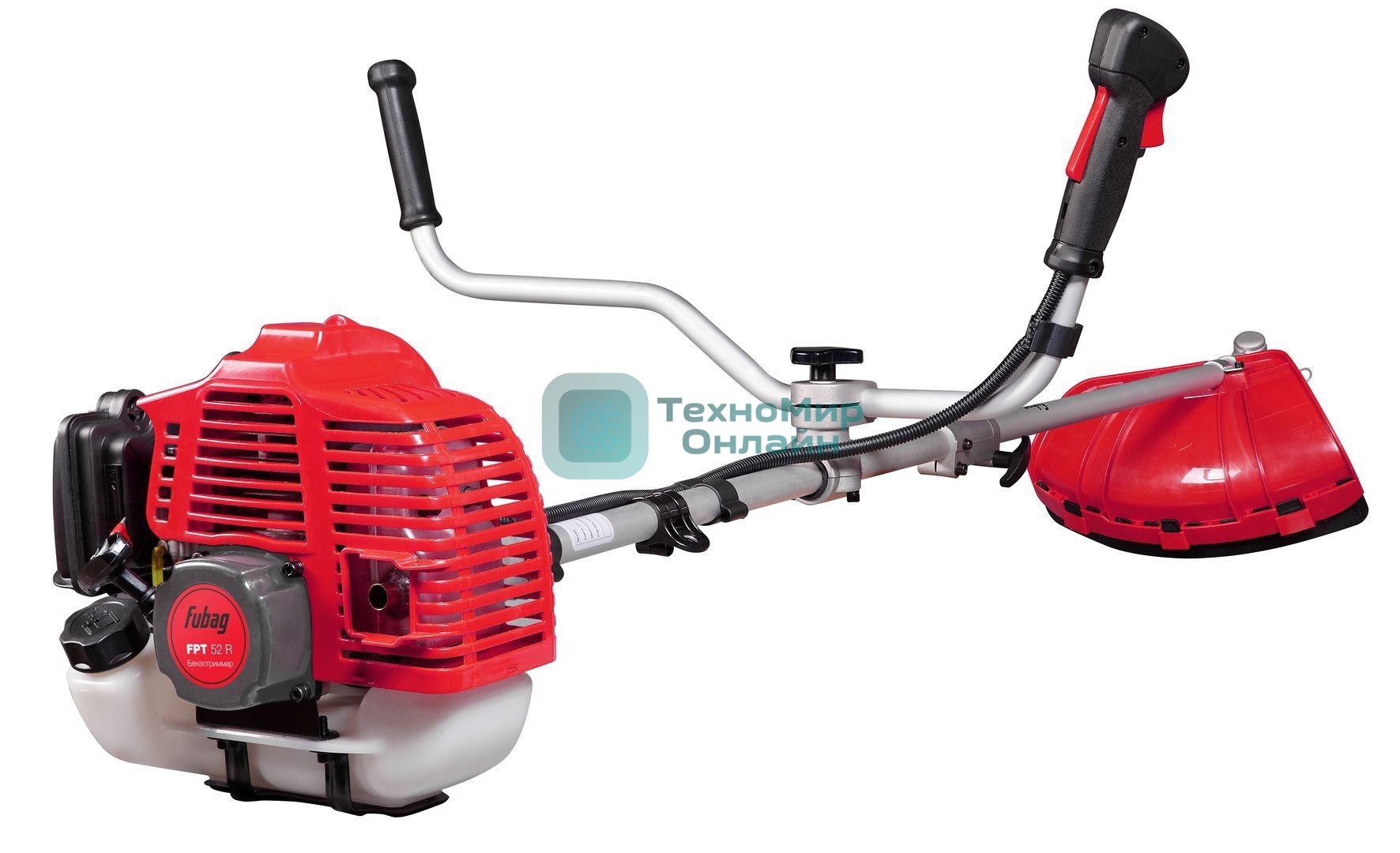 Мотокоса FUBAG FPT 52R (38713)1.5кВт 52 см3 разборная штанга двухплечевой ремень велосипедная рук