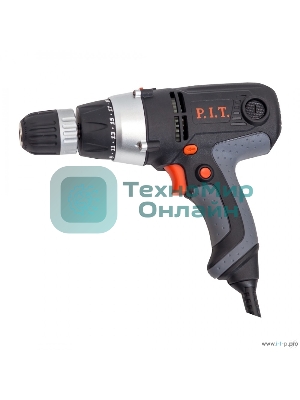 Дрель-шуруповерт сетевой P.I.T. РВМ10-С2 МАСТЕР, Сетевая, 400Вт