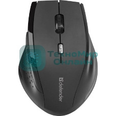 Мышь беспроводная Defender Accura MM-365 черный, 1600 dpi, радиоканал, USB, кнопки - 6