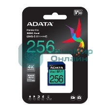 Флеш карта SD ADATA 256Gb ADATA Premier Pro SDXC Class 10 UHS-I U3 V30S 95/60 MB/s