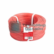 Провод ПГВА Rexant 1х0.75 мм², Cu, красный, бухта 200 м
