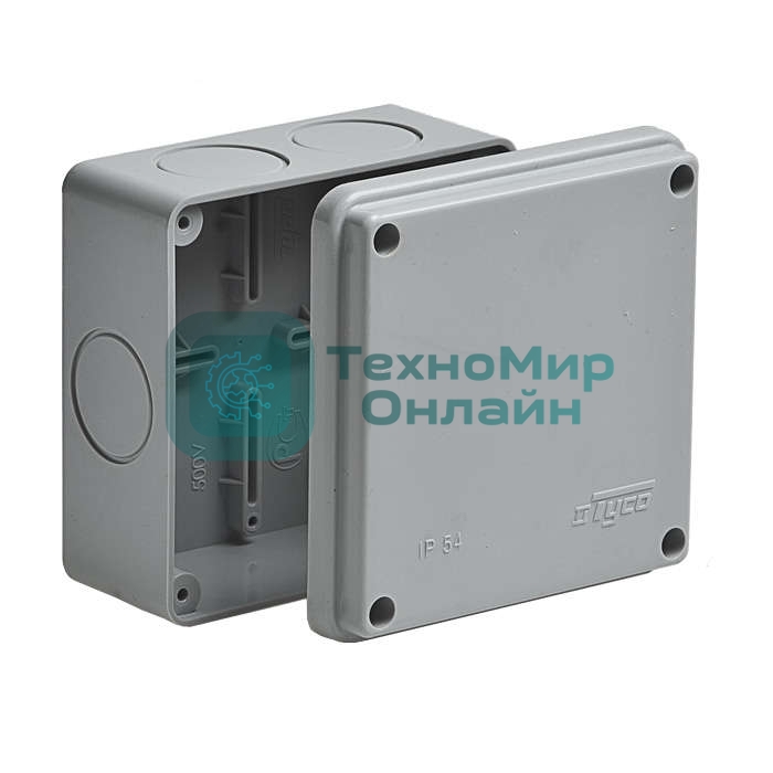 Коробка распределительная ОП 100х100х50 IP54 без герм. Рувинил 67049