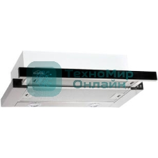 Вытяжка встраиваемая Elikor Интегра Glass 45Н-400-В2Д нержавеющая сталь/черное стекло, 45 см, 400 куб. м/ч, 55 дБ