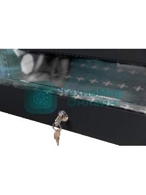 Шкаф коммутационный NTSS (NTSS-SOHO5U-BL) настенный 5U 520x140 мм пер. дв. стекл несъемн. бок. пан. 80 кг черный