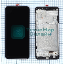 Дисплей для Samsung Galaxy A22 SM-A225F в сборе с тачскрином и рамкой (INCELL) черный