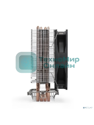 Кулер для процессора ExeGate Wizard EXX400V2-PWM.FRGb серебристый, 120 мм, алюминий/медь, 2400 об/мин, 24 дБ, 4 pin, 140 Вт, 155 мм