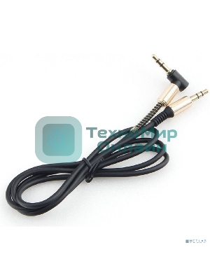 Кабель Cablexpert аудио 90˚ CCAB-02-35MML-1MB. 3.5 Jack (M)/3.5 Jack (M), черный, 1м, блистер