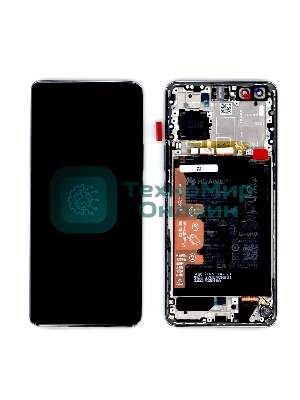 Дисплей для Huawei Nova 10 Pro в сборе с тачскрином, панелью и аккумулятором (02354YMS), белый