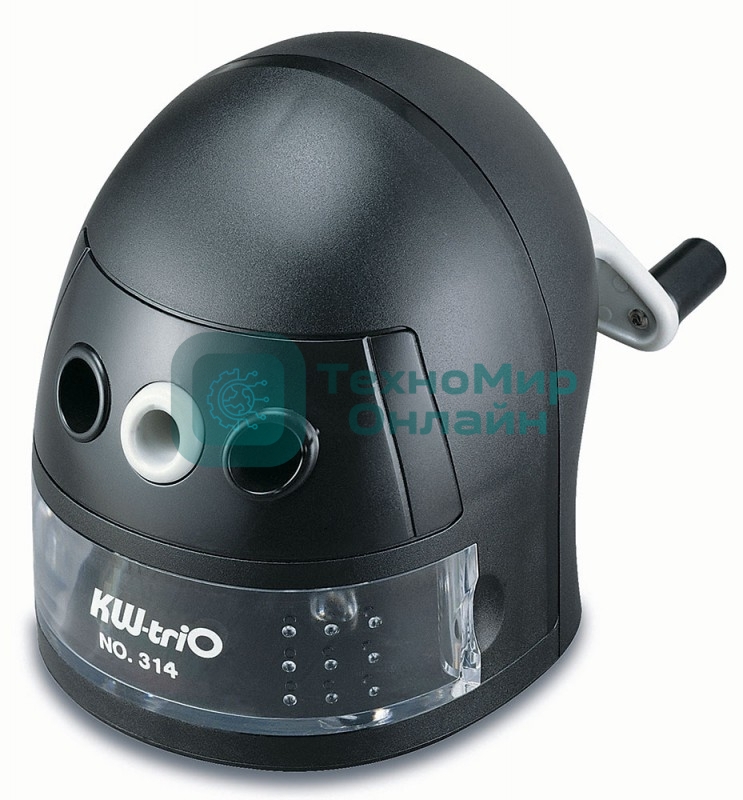 Точилка для карандашей механическая Kw-Trio 314A Робот, 1 отверстие, 8мм пластик, ассорти