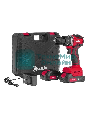 Дрель-шуруповерт аккумуляторная ударная бесщет. CIDS-BL-20, Li-Ion, 20 В MTX