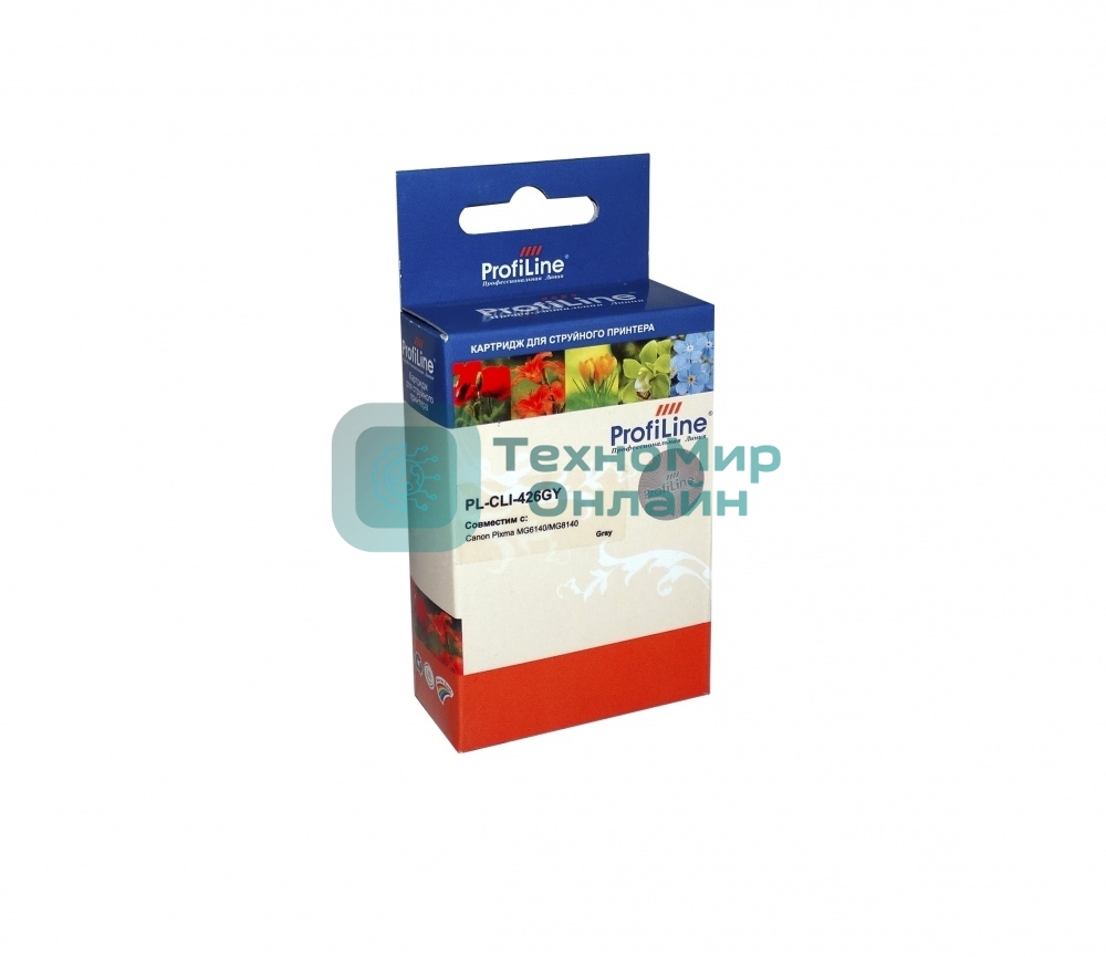 Картридж струйный ProfiLine PL-CLI-426GY с чипом для принтеров Canon Pixma MG6140/MG8140 grey водн