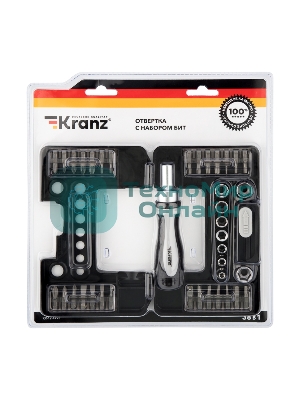 Набор отверток Kranz 38 предметов в кейсе