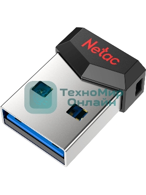 Флешка USB Netac UM81 (NT03UM81N-016G-20BK), 16Gb, USB 2.0, R/W 30/10, черный/красный